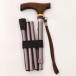  складной трость сон жизнь палка складной эластичный трость Royal Brown общая длина 78~88cm для женщин * женский пожилые люди well вентилятор 