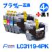 LC3119 �C���N LC3119-4PK 4�F�Z�b�g +1�{ LC3119BK �u���U�[ �v�����^�[ �݊��C���N�J�[�g���b�W brother (LC3117-4PK�̑��ʔ�)  MFC-J6980CDW MFC-J6580CDW