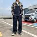  комбинезон мужской комбинезон широкий retro лето woshu распорка American Casual jeans осень брюки комбинезон осень-зима модный рабочая одежда все в одном casual 