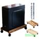 CPU подставка с роликами . из дерева настольный пыль меры CPU Wagon настольный PC подставка персональный компьютер корпус установка для подставка для персонального компьютера PC старт 