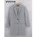# Doux archivesduarusi-vu длинный рукав Пальто Честерфилд размер M серый женский 
