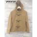 # ZIP FIVE Zip пять Zip выше длинный рукав полупальто "даффл коут" размер M Brown мужской 