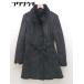 # * COMME CA DU MODE Comme Ca Du Mode ремень есть мех кролика длинный рукав пальто размер 15 черный женский 