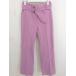 * * nano universe Nano Universe талия резина центральный Press flare pants размер 38 Pink Lady -s