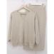 * ur'syua-z knitted sweater skirt setup top and bottom size M beige lady's 