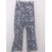* JEANASIS Jeanasis нет ji мрамор рисунок flare pants размер F серый серия женский P