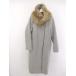 # * KBFke- Be efURBAN RESEARCH длинный рукав мех пелерина пальто размер ONE серый женский P