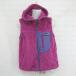 * RNA SLANG флис draw код . карман безрукавка капот лучший размер M розовый серия лиловый серия женский E