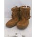 * Minnetonka Minnetonka 292 бахрома Short мокасины ботинки размер 5 Camel серия женский P