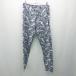 * UNIQLO meguro yamaguchi воздушный ритм цветочный принт леггинсы трико спортивный брюки размер L темно-синий женский E