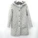 * ⊇ URBAN RESEARCH DOORS с хлопком длинный рукав твид длинный капот пальто размер надпись нет серый женский E