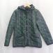 * ⊇ THE SMOCK SHOP обратная сторона ворсистый в клетку стеганое полотно длинный рукав пальто размер M темно-синий серия зеленый женский E