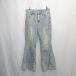 * Θ No-brand гонки выше Denim flare pants размер L оттенок голубого женский E