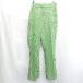 * ⊂ WHO'S WHO galleryf-zf- гарантия Lee талия резина в клетку flare pants размер F зеленый женский E
