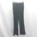 * ⊇ AIC.e- I si- талия резина кромка бахрома ребра flare pants размер F черный женский E