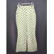 * Θ WC двойной si-WEGO в клетку flare pants размер F зеленый белый женский E