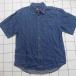 * ⊂?TOMMY HILFIGER Denim рубашка индиго серия L/G размер мужской E