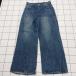 * Θ Alfred Alex Alfred Allex широкий Denim брюки джинсы размер L темно-синий серия мужской E
