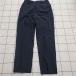 * Θ [ Uniqlo UNIQLO]U широкий Fit tuck брюки темно-синий серия талия 70cm мужской E