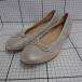 * Θ...... san балетки ламе оттенок бежевого 24.5cm женский E