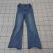 * Θ NICE CLAUP Nice Claup оттенок голубого Denim flare pants S размер женский E