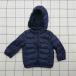 * ⊇ Uniqlo UNIQLO baby с хлопком с капюшоном . жакет темно-синий серия 100 Kids E