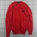 * Θ Polo Golf Ralph Lauren POLO GOLF Ralph Lauren V шея свитер S размер мужской оттенок красного E