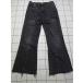 * Θ Zara ZARA EUR40 оттенок черного Denim брюки semi flare pants 40 размер женский E