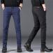  брюки из твила мужской стрейч брюки джентльмен обтягивающий брюки бизнес брюки обтягивающий брюки-чинос прекрасный Silhouette тонкий прекрасный ножек маленький . всесезонный весна лето осень 