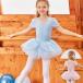  балет Leotard ребенок Kids балет форма body одежда длина ног зажим девочка тренировка надеты постановка для танцевальный костюм One-piece розовый голубой 100~150