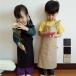  ребенок фартук фартук Kids ребенок мужчина девочка одноцветный модный хлопок шея шнурок длина настройка 