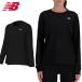 . покупка New balance женский футболка с длинным рукавом длинный рукав рубашка тренировка одежда бег движение черный New Balance WT41225-BK