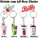  Pepsi seven выше 3D напиток cup цепочка для ключей 7-UP PEPSI товары брелок для ключа товары кольцо для ключей american смешанные товары 