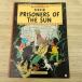  за границей комикс [ Tintin. приключение английская версия RISONERS OF THE SUN( soft покрытие )] THE ADVENTURES OF TINTIN солнце. бог dono иностранная книга 