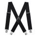  suspenders X type free size length 120cm width 5cm size adjustment possibility 4 point cease shoulder to charge decrease elasticity stylish Dance presentation musical performance . man and woman use X type black DMB04