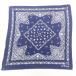  б/у Vintage бандана 60s слон Mark цветочный принт хлопок темно-синий темно-синий 25jul28