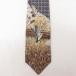  б/у van hyu-sen галстук 90s птица шелк темно-синий др. темно-синий 25jul15