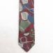  б/у галстук 90s общий рисунок темно-красный 25jul23
