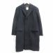 L/ б/у одежда длинный рукав шерстяное пальто мужской 90s длинный длина чёрный черный 23dec19 б/у внешний 