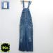 W30/ б/у одежда KEY мужской 90 годы 90s комбинезон хлопок темно-синий Denim 26sep09