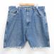 [50%OFF]W38/ б/у одежда Wrangler шорты шорты мужской хлопок темно-синий темно-синий Denim 25jun28 б/у низ короткий хлеб шоу 5OF