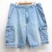 [50%OFF]W35/ б/у одежда Wrangler Short брюки-карго шорты мужской хлопок незначительный темно-синий темно-синий Denim 25jul18 б/у низ короткий pa5OF
