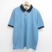 XL/ б/у одежда L e рубин nLLBEAN короткий рукав бренд рубашка-поло мужской 00s олень. . большой размер хлопок бледно-голубой др. 24apr09 б/у tops 