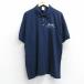 [20%OFF]XL/ б/у одежда рубашка-поло с коротким рукавом мужской 00s Ferrara темно-синий темно-синий 25jul18 б/у tops 2OF