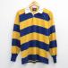 M/ б/у одежда canterbury длинный рукав Rugger рубашка мужской 90 годы 90s желтый др. окантовка spe 26apr23