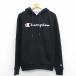 L/ б/у одежда Champion champion длинный рукав тренировочный Parker мужской большой Logo чёрный 26mar19