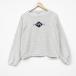 XL/ б/у одежда длинный рукав тренировочный мужской 90 годы 90s вырез лодочкой USA производства серый ...25dec05