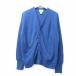 L/ б/у одежда Arrow длинный рукав вязаный кардиган мужской 90s одноцветный акрил синий голубой 25sep20 б/у tops 
