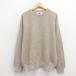 XL/ б/у одежда Lee Lee свитер с длинным рукавом мужской 90 годы 90s одноцветный большой размер хлопок вырез лодочкой USA производства бежевый ...26mar23