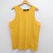 XL/ б/у одежда Basic выпуск z Vintage майка мужской 90 годы 90s одноцветный хлопок вырез лодочкой желтый 26may12